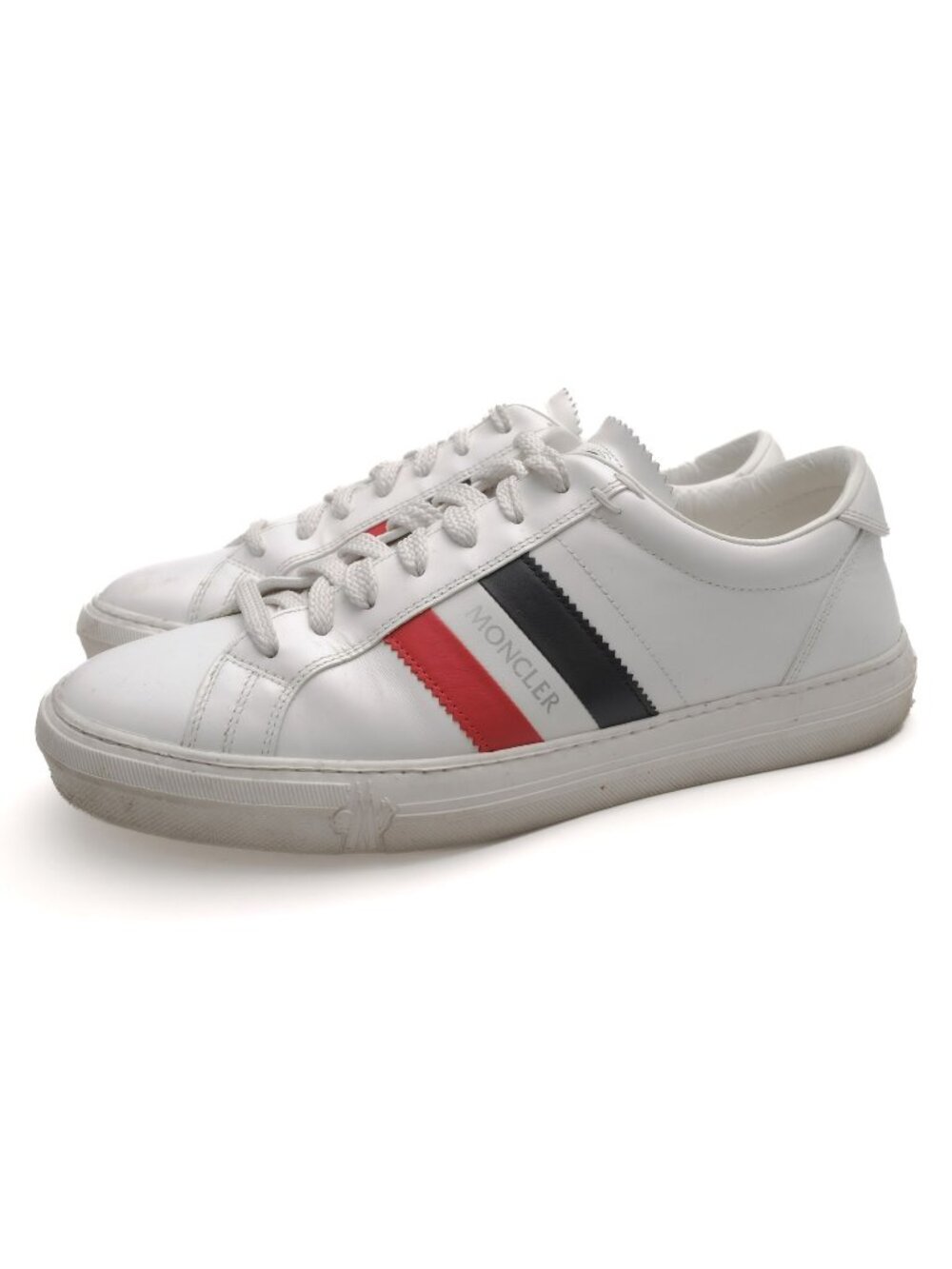 Moncler Sneakers Low-Cut Leather White 70 New Monaco Sneaker